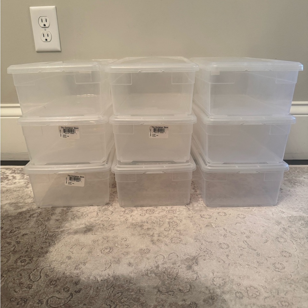 Clear Storage Box Set